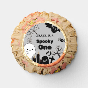 Halloween Sppoky One First Birthday party Reese's Peanut Butter Cups