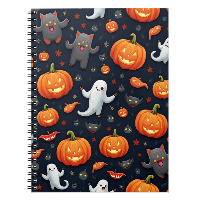 Halloween Spring note / pumpkin Notebook (Front)