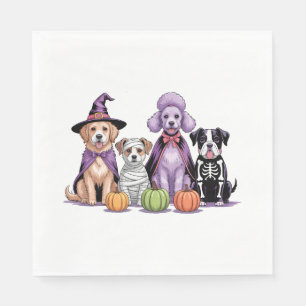 Halloween Squad Dog Napkins