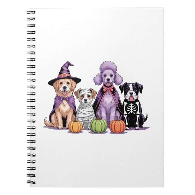 Halloween Squad Dog Notebook (Front)