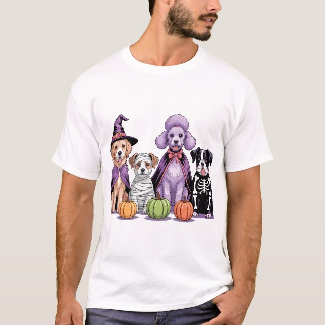 Halloween Squad Dog T-Shirt (Front)