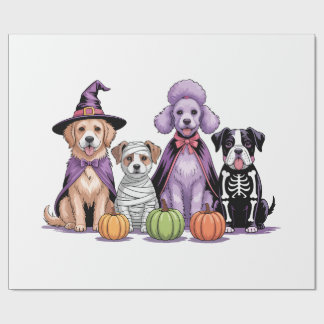Halloween Squad Dog Wrapping Paper