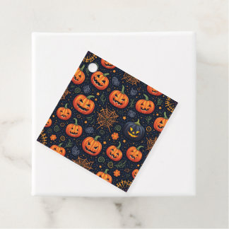 Halloween Square Favor Tags