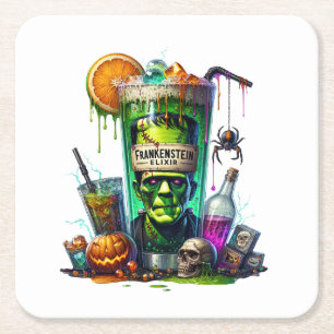 Halloween Square Paper Coaster