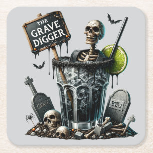 Halloween Square Paper Coaster