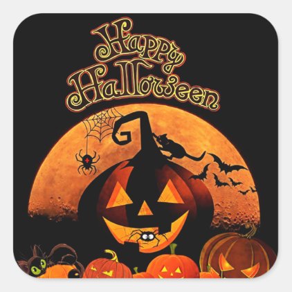 Halloween Square Sticker