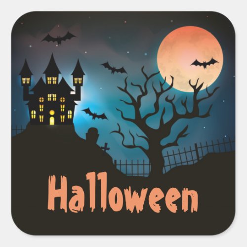 Halloween Square Sticker