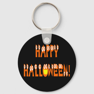 Halloween Squash Text Keychain