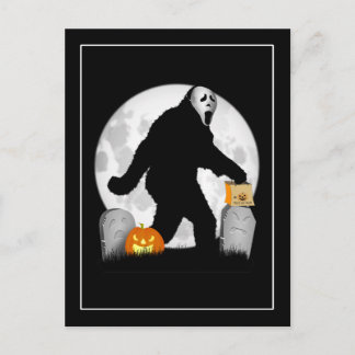 Halloween Squatchin' Postcard