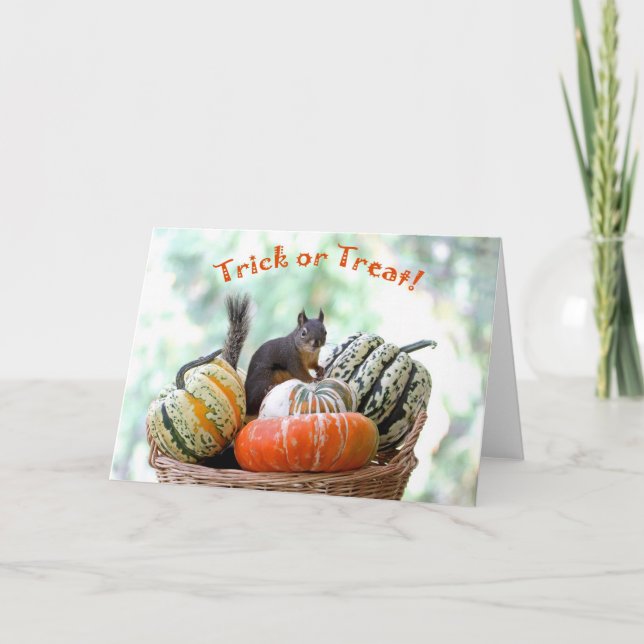 Halloween Squirrel Card (Front)