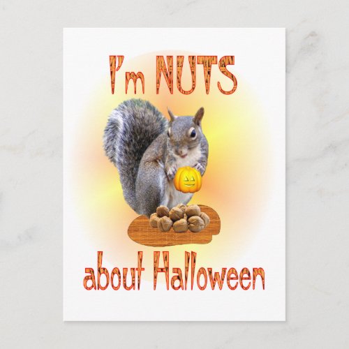 Halloween Squirrel Postcard