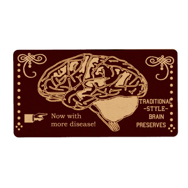 halloween squishy brain canning label (Front)