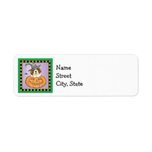 Halloween St. Bernard Label