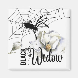 Halloween Stamp Collection "Black Widow" Magnet