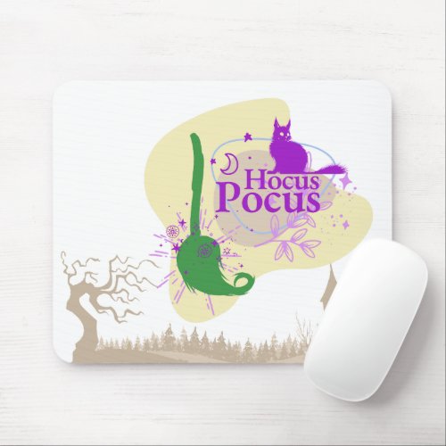 Halloween Stamp Collection Hocus Pocus Mouse Pad