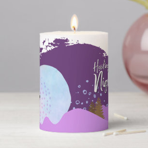 Halloween Stamp Collection "Howling Night" 3" x 4" Pillar Candle