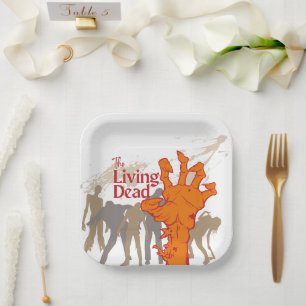 Halloween Stamp Collection "The Living Dead" Paper Plates