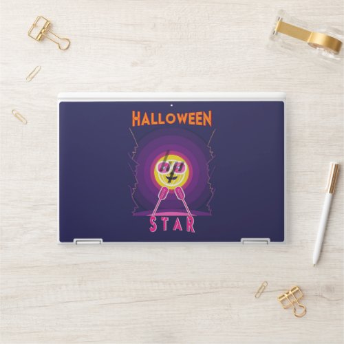 Halloween Star Goggles 31 UK Mic October Pumpkin HP Laptop Skin