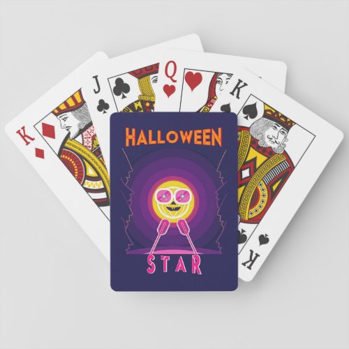 Halloween Star Goggles 31 UK Mic October Pumpkin Poker Cards