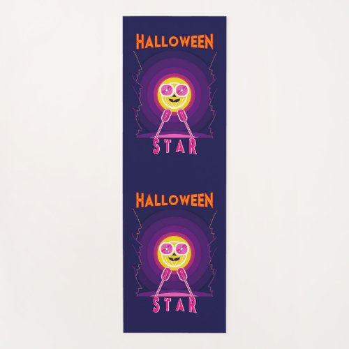 Halloween Star Goggles 31 UK Mic October Pumpkin Yoga Mat