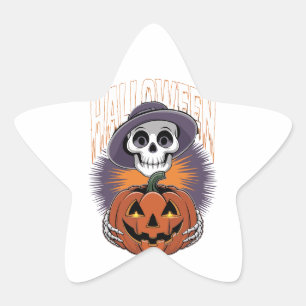Halloween Star Sticker