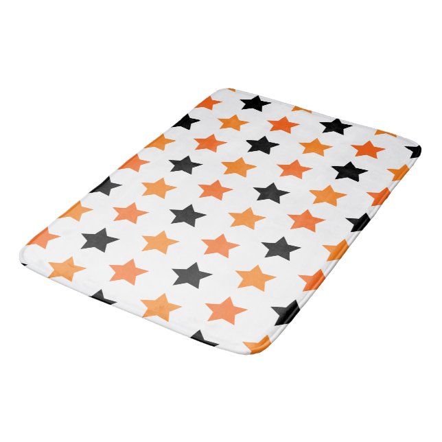 Halloween Stars Bath Mat (Angled)