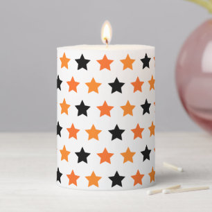 Halloween Stars Pillar Candle
