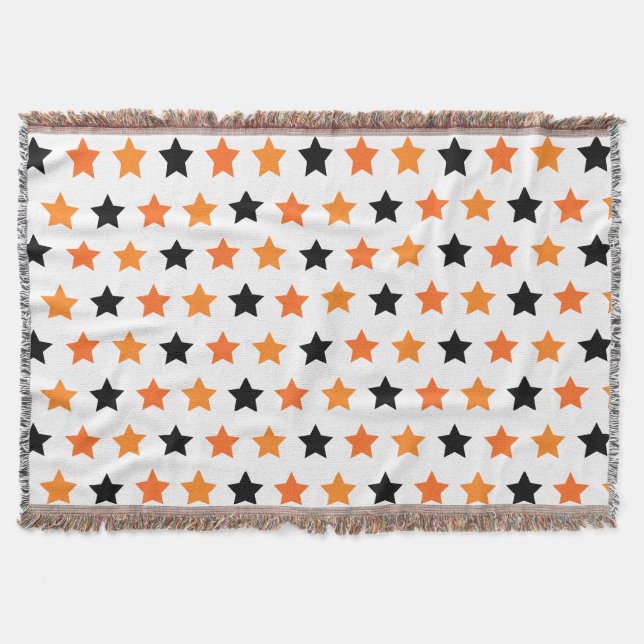 Halloween Stars Throw Blanket (Front)