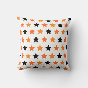 Halloween Stars Throw Pillow