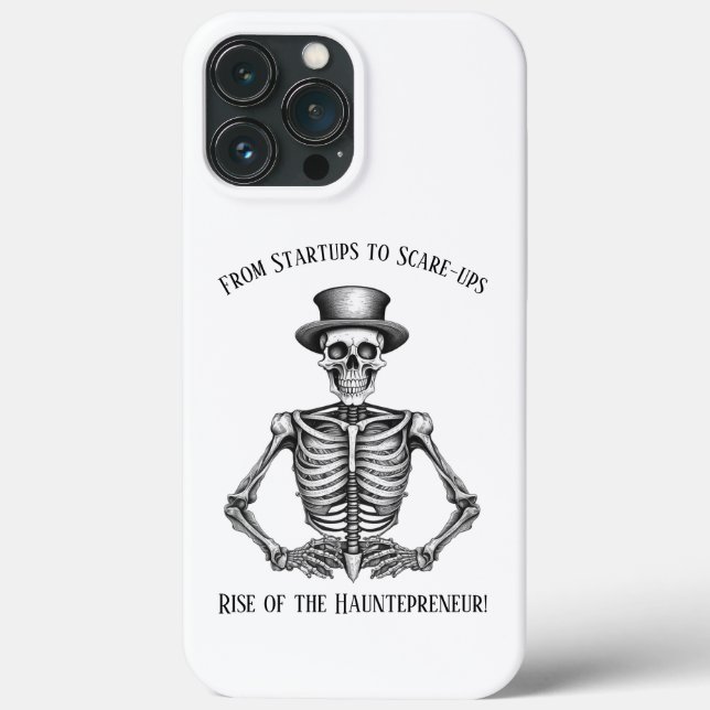 Halloween Startup Humor Hauntepreneur Skeleton  Case-Mate iPhone Case (Back)
