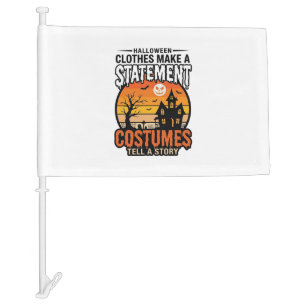 Halloween Statement Costumes Vintage T-Shirt Desig Car Flag