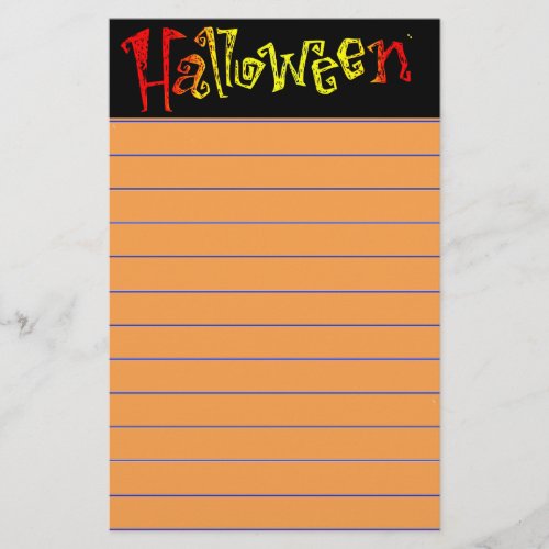 Halloween Stationery