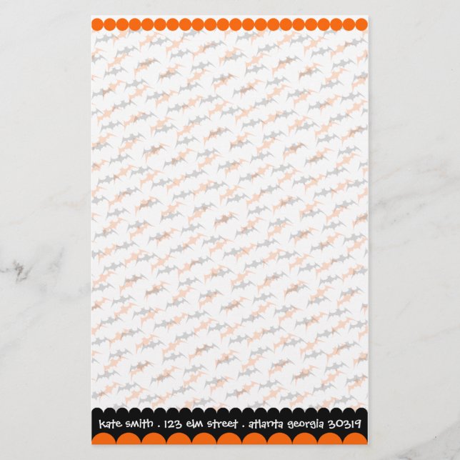 Halloween Stationery Template (Front)