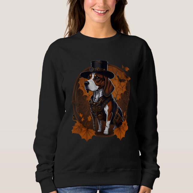 Halloween Steampunk Beagle Sweatshirt (Front)