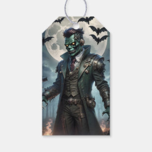 Halloween Steampunk Frankenstein's Monster Gift Tags