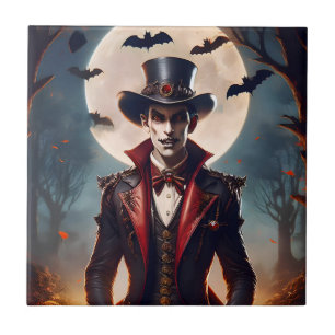 Halloween Steampunk Gothic Zombie Vampire Ceramic Tile