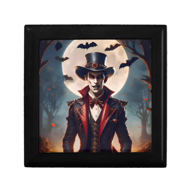 Halloween Steampunk Gothic Zombie Vampire Gift Box (Front)