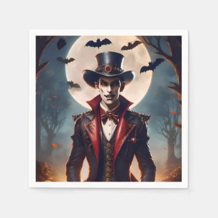 Halloween Steampunk Gothic Zombie Vampire Napkins