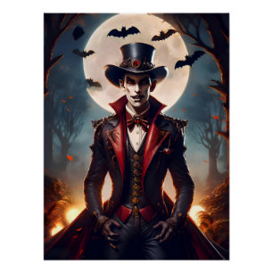 Halloween Steampunk Gothic Zombie Vampire Poster