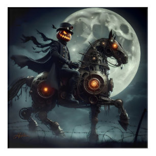 Halloween Steampunk Headless Horseman Acrylic Print