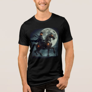 Halloween Steampunk Headless Horseman Tri-Blend Shirt