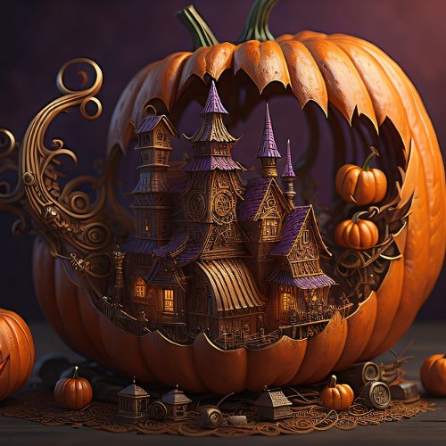 Halloween Steampunk pumpkin Tissue paper