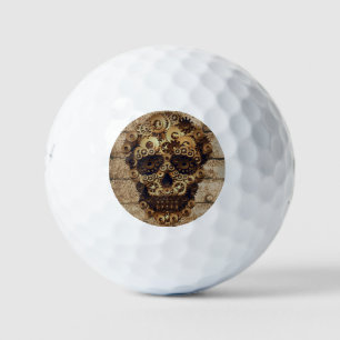 Halloween Steampunk Skeleton Golf Balls