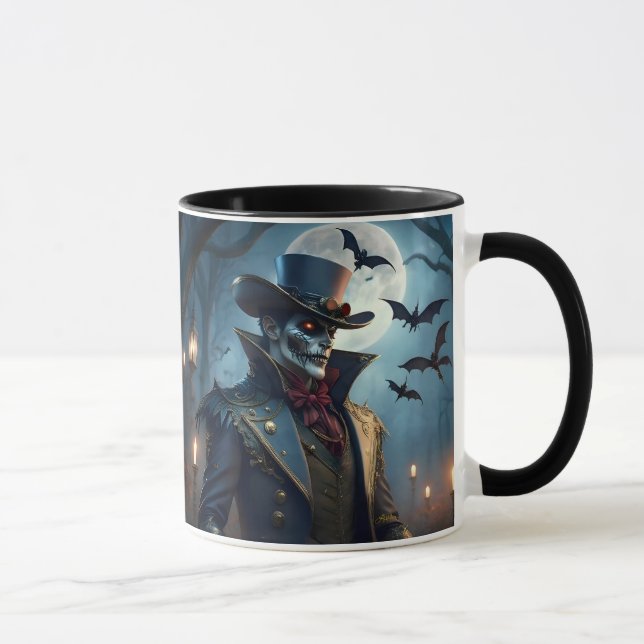 Halloween Steampunk Southern Gentleman Zombie Mug (Right)