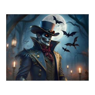 Halloween Steampunk Southern Gothic Zombie Acrylic Print