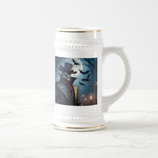 Halloween Steampunk Southern Gothic Zombie Beer Stein (Right)