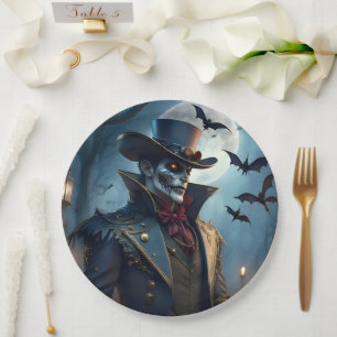 Halloween Steampunk Southern Gothic Zombie Paper Plates