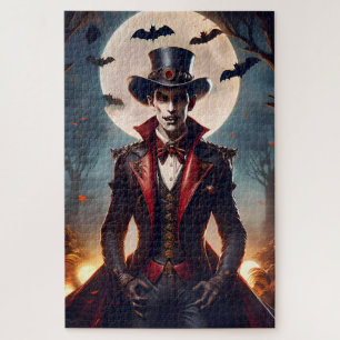 Halloween Steampunk Vampire Zombie Jigsaw Puzzle