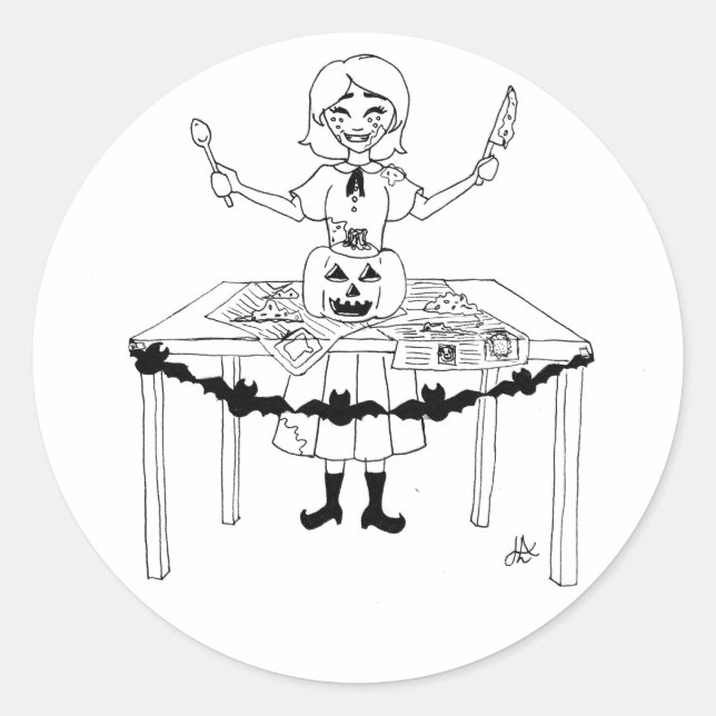 Halloween sticker (Front)