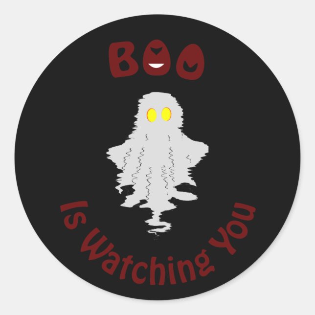 Halloween Sticker | Boo Is Watching You (Front)